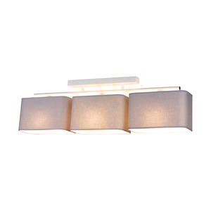 Vertigo taklampa, 3xE27, Max. 25 W, vit metall/grå skärm, 86 cm small 1