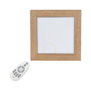 Vivica Square taklampa, 1xLED, 2700–6200 K, 46 W, oljad ek/vit glasskärm med fjärrkontroll, 62 cm small 2