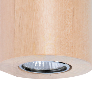 Wooddream rund vägglampa, 2xGU10, Max. 6 W, björk, Ø 10 cm small 1