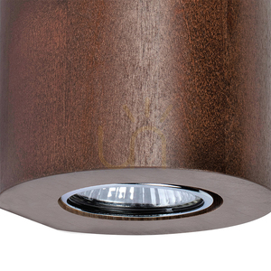 Wooddream rund vägglampa, 2xGU10, Max. 6 W, bok- och valnötsträ, Ø 10 cm small 2