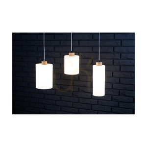 Zefir taklampa, 1xE27, Max. 60 W, oljad ek / genomskinlig PVC-sladd / vit glasskärm, Ø 12 cm small 3