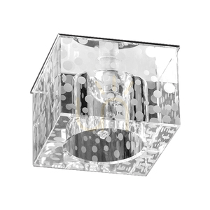Cristaldream taklampset, innehåller 3 st G4-LED-lampor (max. 2,3 W), krommetall/transparent glas, med strömförsörjning, 7 cm small 1