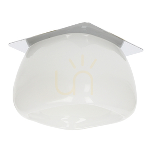 Cristaldream taklampset, innehåller 3 st G4-LED-lampor (max. 2,3 W), krommetall/vitt glas, med strömförsörjning, Ø 8,5 cm small 1
