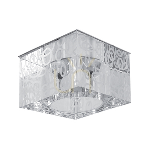 Cristaldream taklampset, innehåller 3 st G4-LED-lampor (max. 2,3 W), krommetall/transparent glas, med strömförsörjning, 7 cm small 1