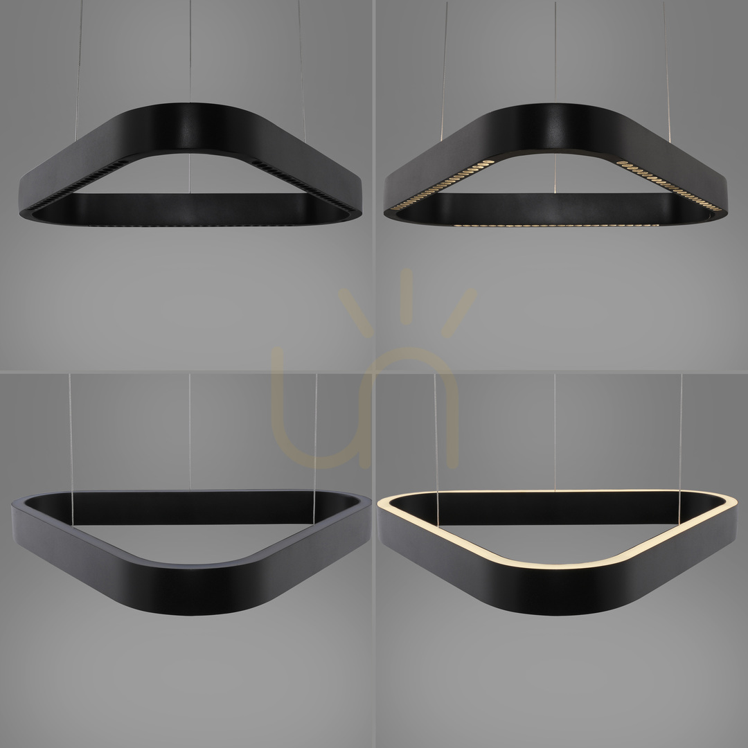Utsikt Q-STRETTO 2690-18 Svart 2xLED-pendellampa Q-STRETTO 2690-18 Svart 2xLED-pendellampa