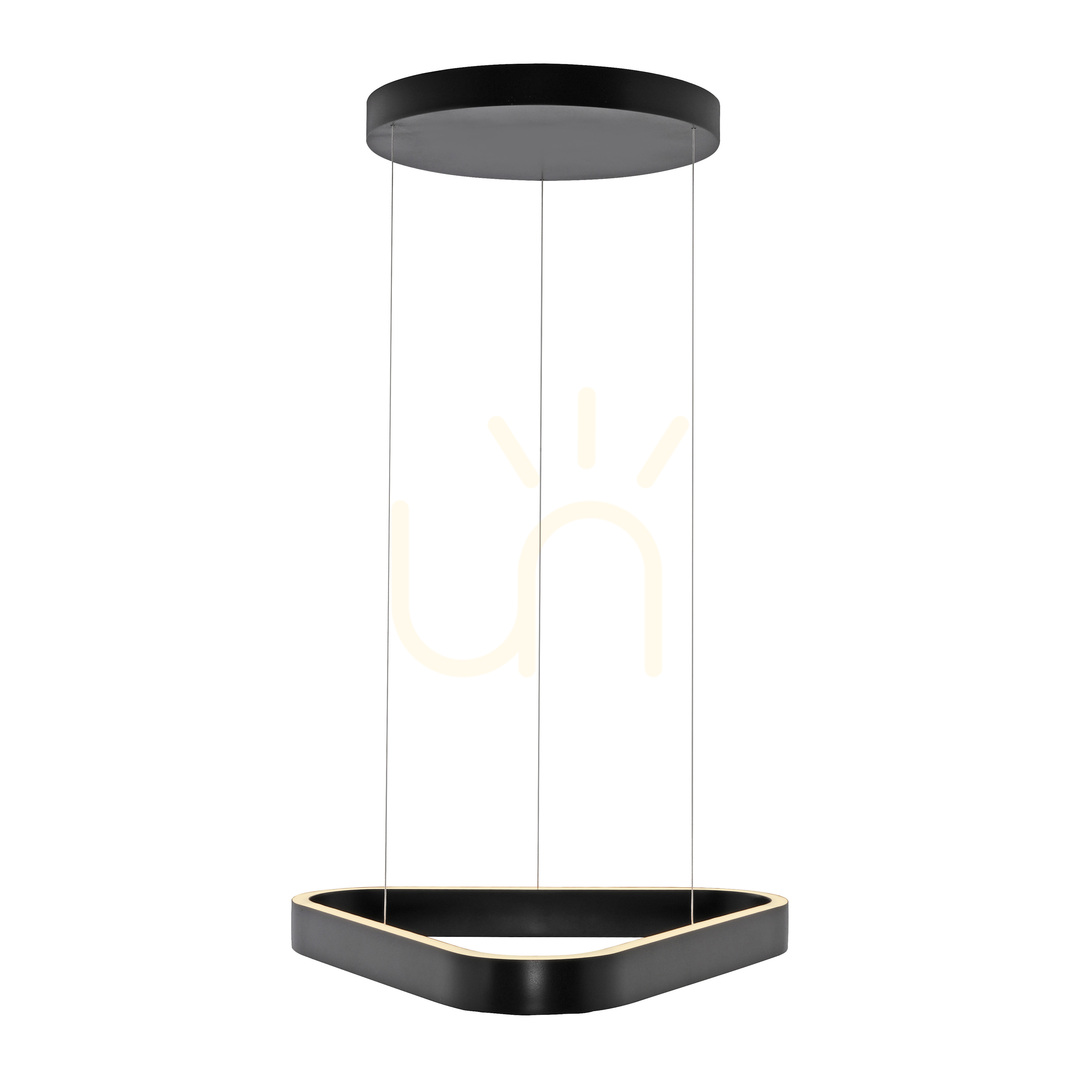 Utsikt Q-STRETTO 2690-18 Svart 2xLED-pendellampa Q-STRETTO 2690-18 Svart 2xLED-pendellampa
