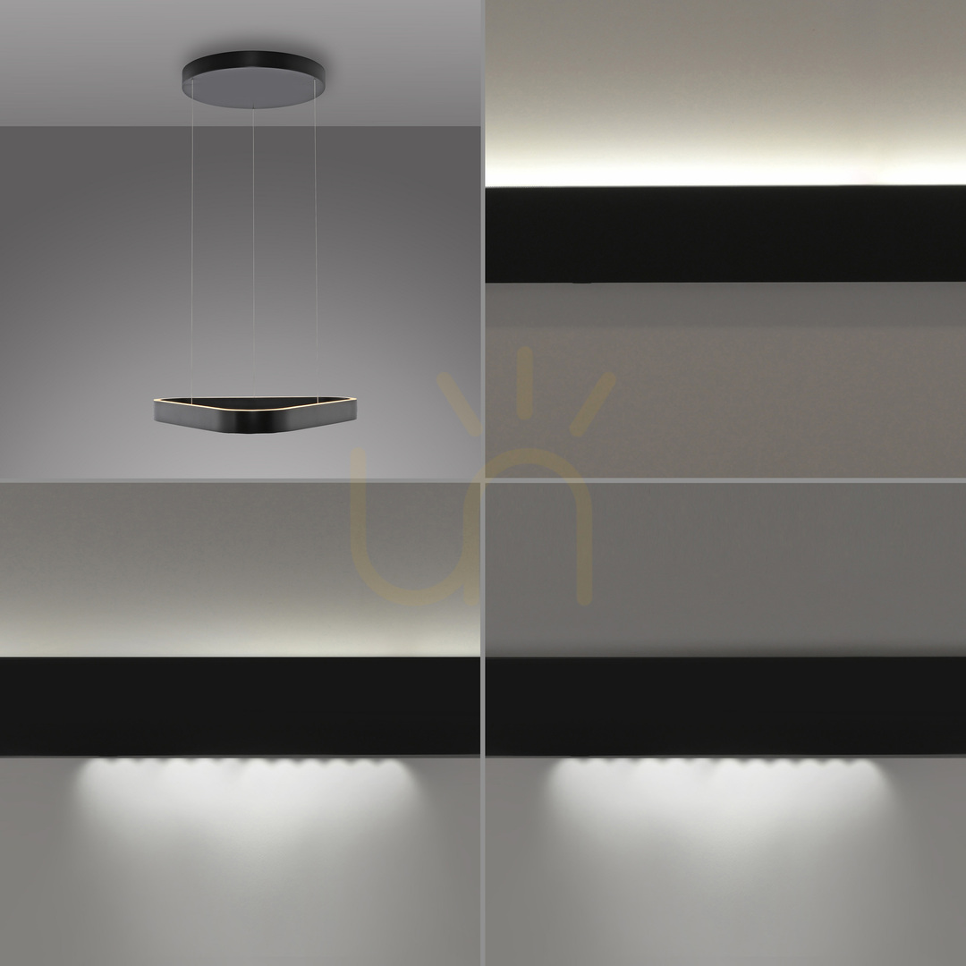 Display Q-STRETTO 2690-18 Svart 2xLED-pendellampa Q-STRETTO 2690-18 Svart 2xLED-pendellampa