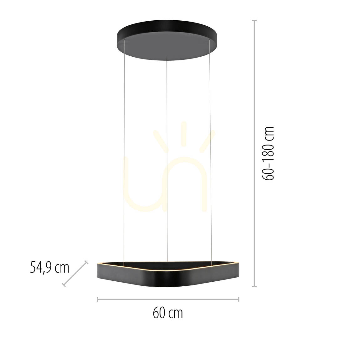 Kontrollera Q-STRETTO 2690-18 Svart 2xLED-pendellampa Q-STRETTO 2690-18 Svart 2xLED-pendellampa