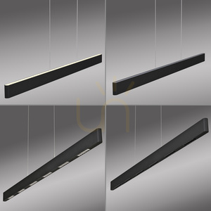 Q-STRETTO 2687-18 Svart 2xLED-pendellampa small 2
