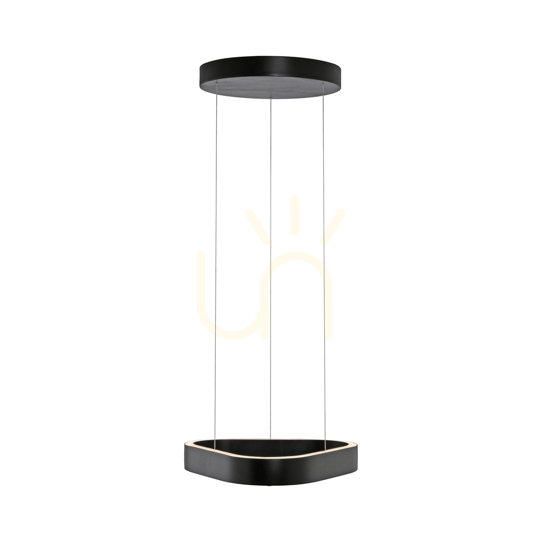 Utsikt Q-STRETTO 2689-18 Svart 2xLED-pendellampa Q-STRETTO 2689-18 Svart 2xLED-pendellampa