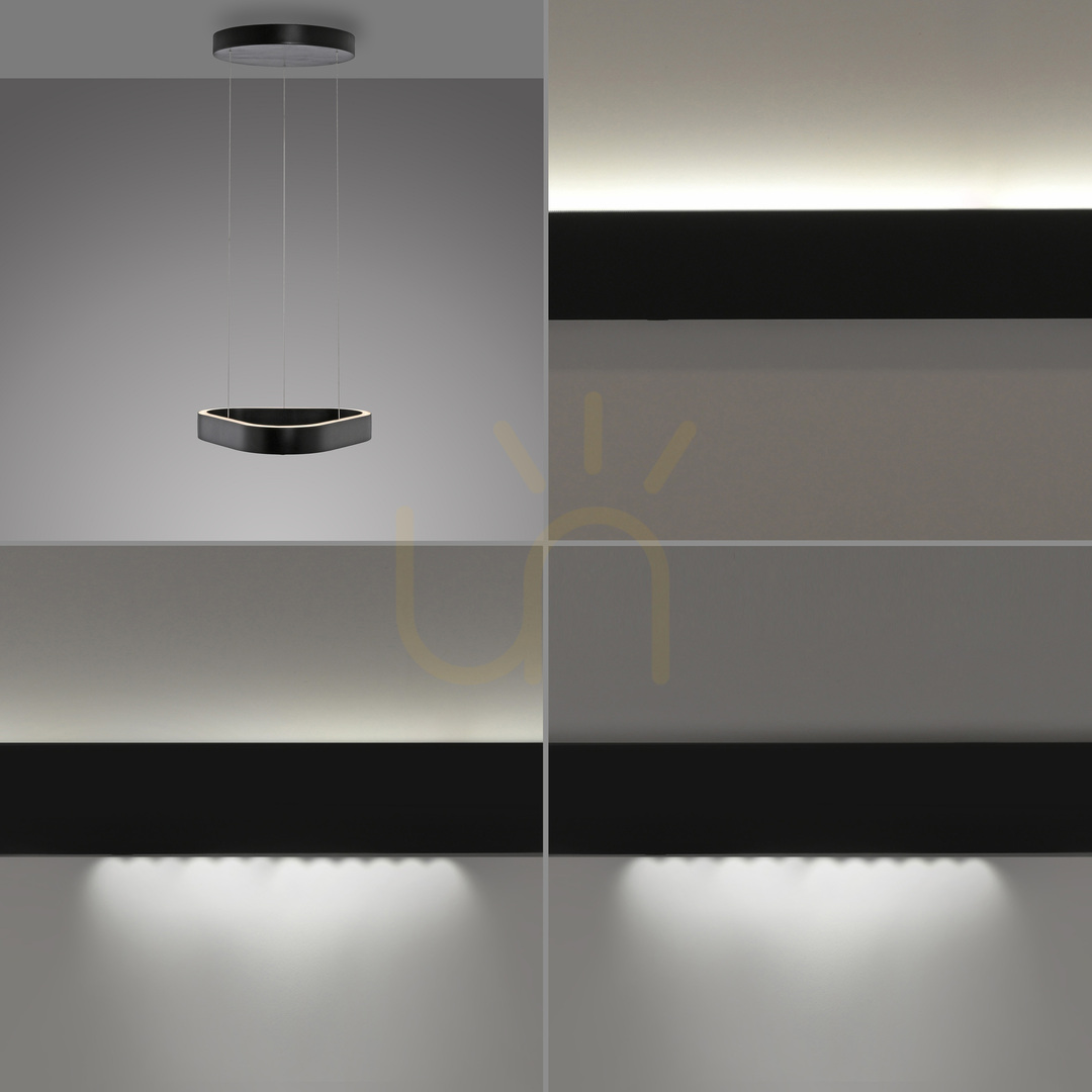 Display Q-STRETTO 2689-18 Svart 2xLED-pendellampa Q-STRETTO 2689-18 Svart 2xLED-pendellampa