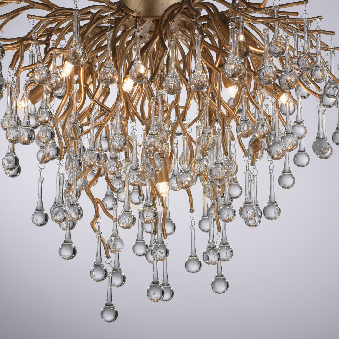Kontrollera ICICLE 8091-11 Taklampa, mässing, 9xG9 ICICLE 8091-11 Taklampa, mässing, 9xG9