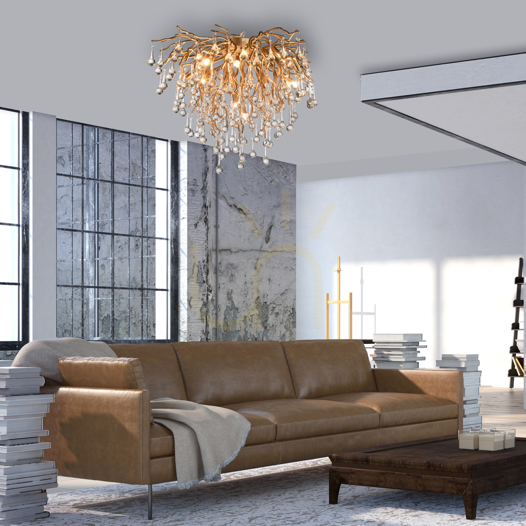 Förhandsvisning ICICLE 8091-11 Taklampa, mässing, 9xG9 ICICLE 8091-11 Taklampa, mässing, 9xG9
