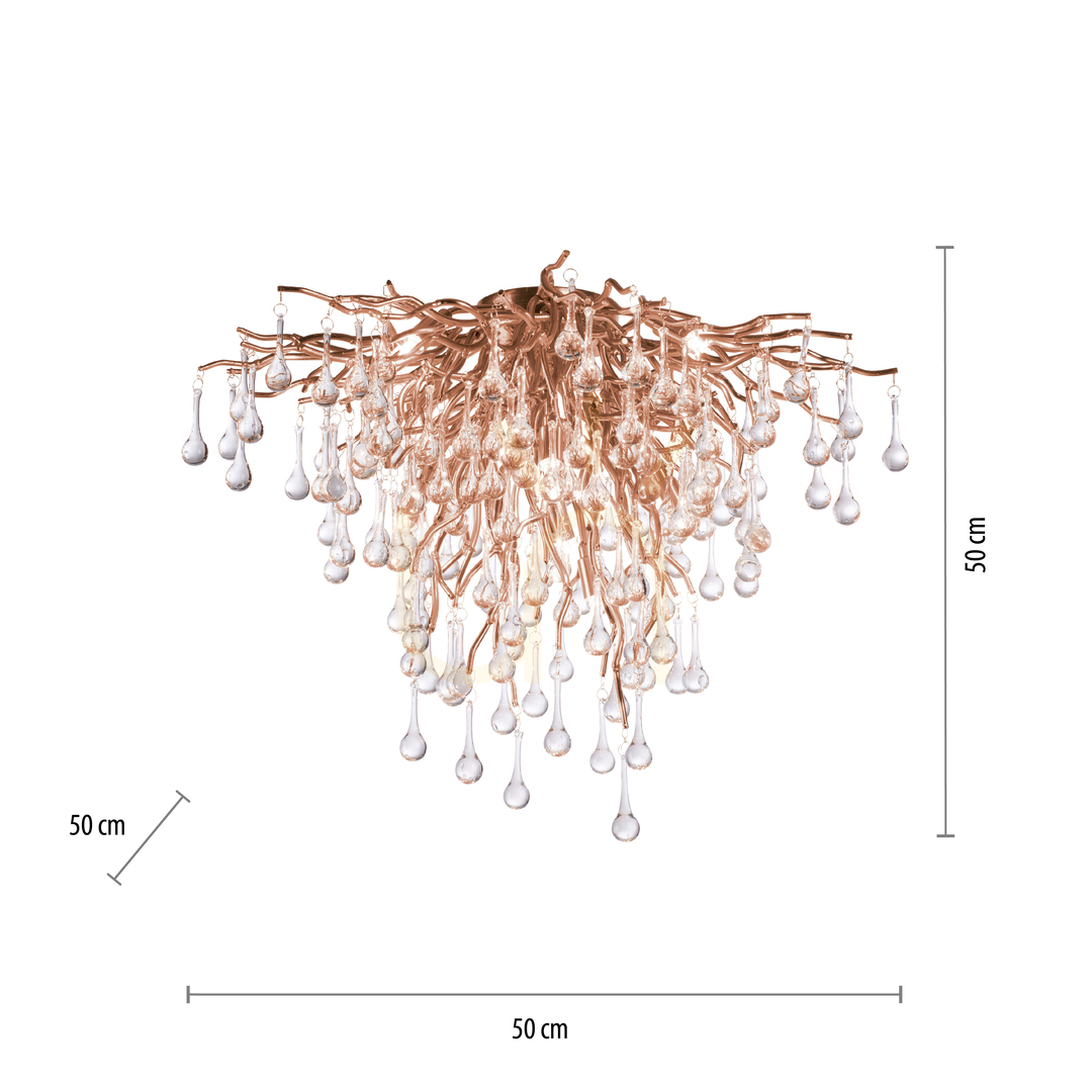 Display ICICLE 8091-11 Taklampa, mässing, 9xG9 ICICLE 8091-11 Taklampa, mässing, 9xG9