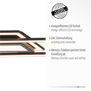 ASMIN 14694-18 Taklampa, svart, 1xLED small 3