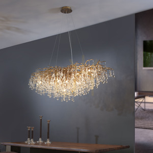 ICICLE 2031-11 Hänglampa i mässing, 15xG9 small 10