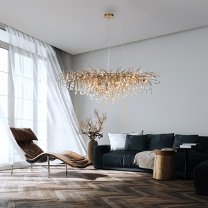 ICICLE 2031-11 Hänglampa i mässing, 15xG9 small 16