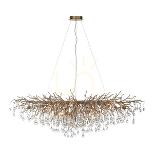 ICICLE 2031-11 Hänglampa i mässing, 15xG9 small 17