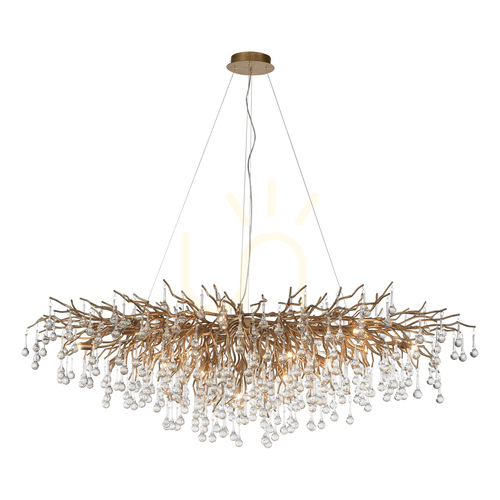 Kontrollera ICICLE 2031-11 Hänglampa i mässing, 15xG9