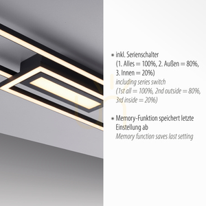 ASMIN 14696-18 Taklampa, svart, 1xLED small 3