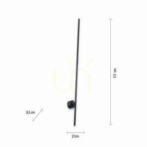 PURE-GRAFO 9407-18 Svart vägglampa med 1 LED-lampa small 7