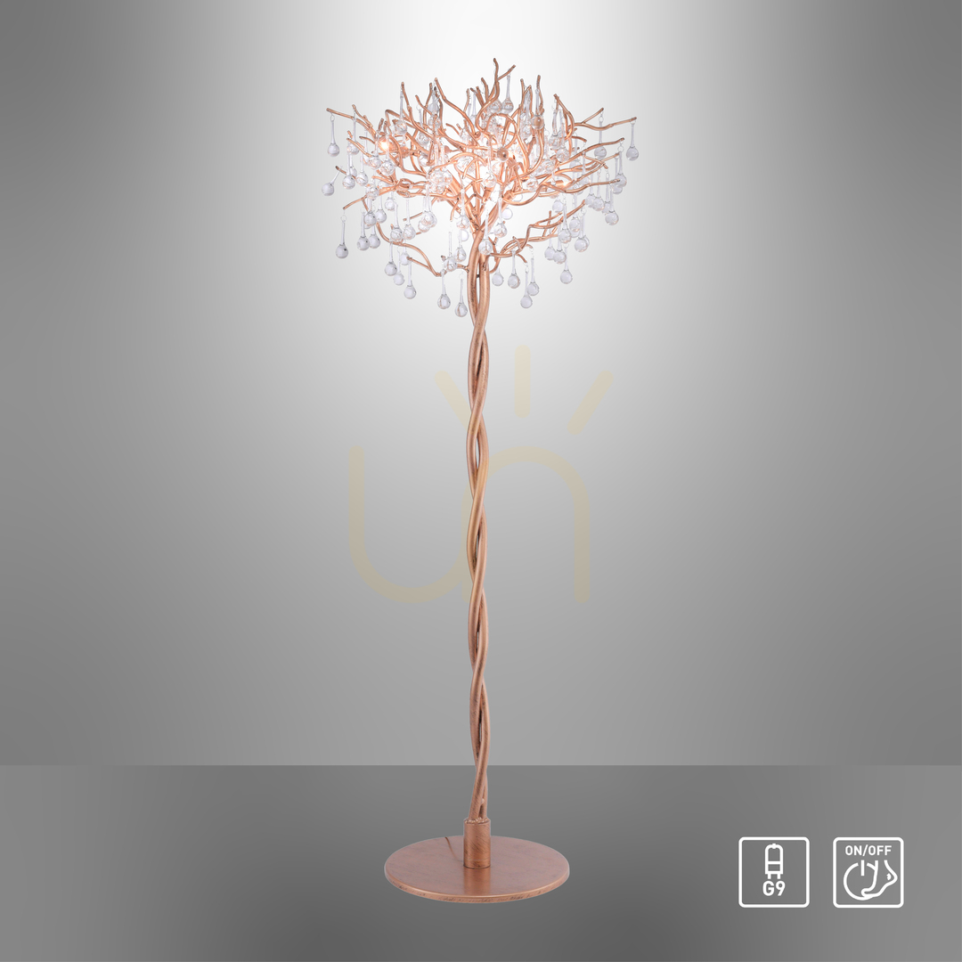 Display ICICLE 232-11 Golvlampa i mässing, 5xG9 ICICLE 232-11 Golvlampa i mässing, 5xG9