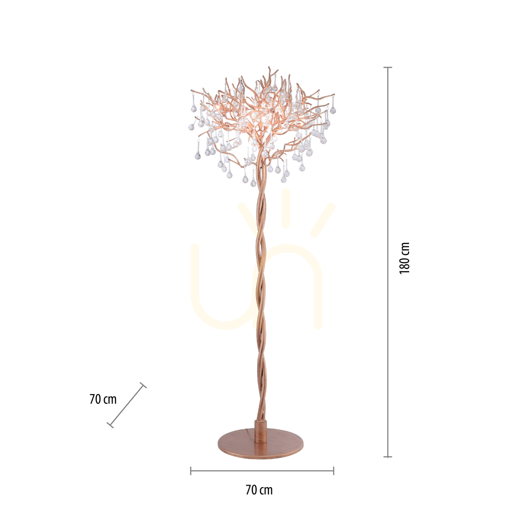 Display ICICLE 232-11 Golvlampa i mässing, 5xG9 ICICLE 232-11 Golvlampa i mässing, 5xG9