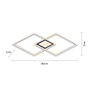 ASMIN 14695-18 Taklampa, svart, 1xLED small 7