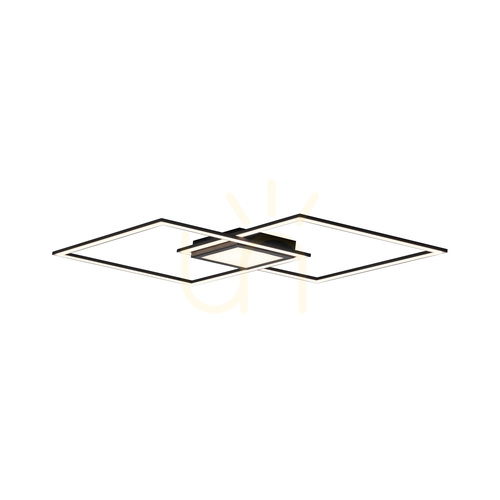 Kontrollera ASMIN 14695-18 Taklampa, svart, 1xLED