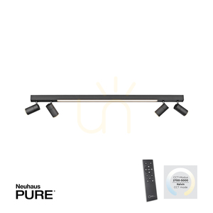 PURE-LINES 6121-13 Taklampa, antracit, 5xLED small 1