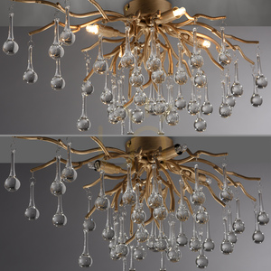 ICICLE 8090-11 Taklampa, mässing, 4xG9 small 15
