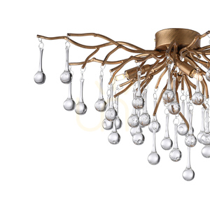ICICLE 8090-11 Taklampa, mässing, 4xG9 small 9