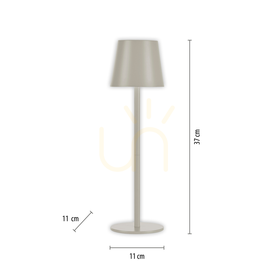 Display EURIA 19250-40 bordslampa, grå, 1xLED EURIA 19250-40 bordslampa, grå, 1xLED