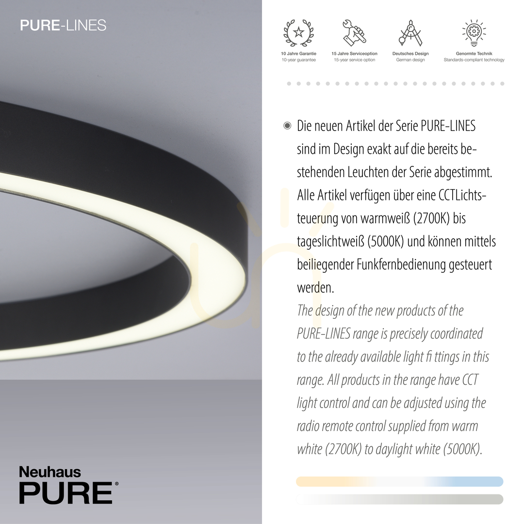 Visa PURE-LINES 6306-13 Antracit 1xLED taklampa PURE-LINES 6306-13 Antracit 1xLED taklampa