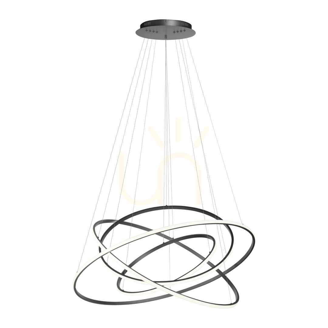 Kontrollera TESSARA 2124-13 Antracit 1xLED taklampa TESSARA 2124-13 Antracit 1xLED taklampa
