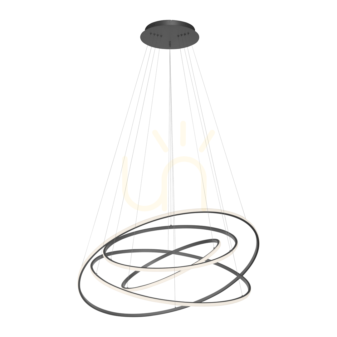 Display TESSARA 2124-13 Antracit 1xLED taklampa TESSARA 2124-13 Antracit 1xLED taklampa