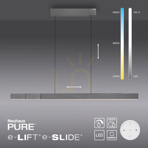 PURE-MOTO-RISE 2545-15 Grå 3xLED-pendellampa small 13