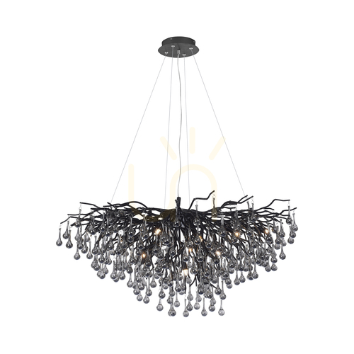 Kontrollera ICICLE 2192-18 Svart 10xG9 taklampa