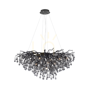 ICICLE 2192-18 Svart 10xG9 taklampa small 0