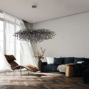 ICICLE 2031-18 Svart 15xG9 taklampa small 2