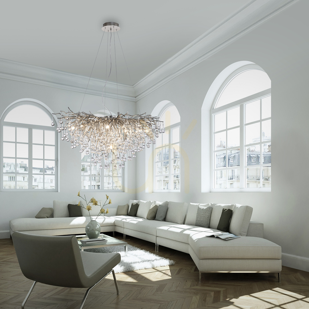 Förhandsvisning ICICLE 2192-55 Silver 10xG9 taklampa ICICLE 2192-55 Silver 10xG9 taklampa