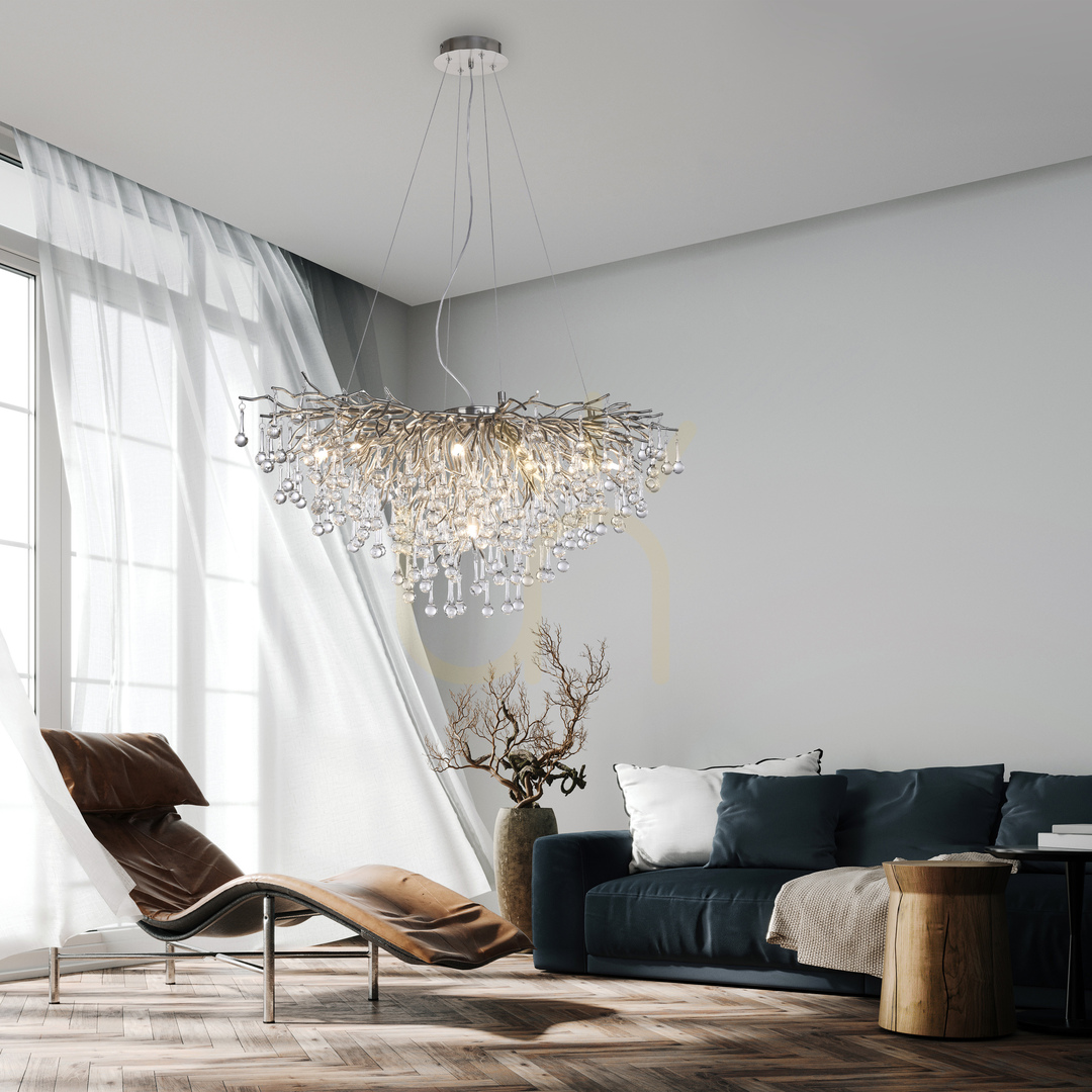 Förhandsvisning ICICLE 2192-55 Silver 10xG9 taklampa ICICLE 2192-55 Silver 10xG9 taklampa