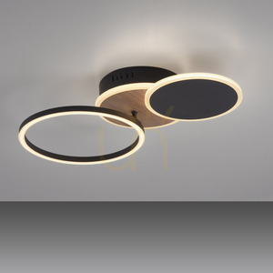 SEVENT 14116-78 Taklampa, träfinish, 1xLED small 12