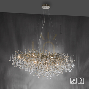 ICICLE 2031-55 taklampa, silver, 15xG9 small 12