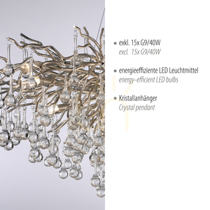 ICICLE 2031-55 taklampa, silver, 15xG9 small 3