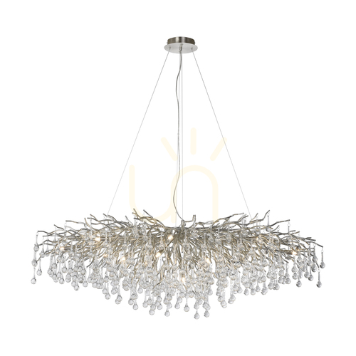 Kontrollera ICICLE 2031-55 taklampa, silver, 15xG9