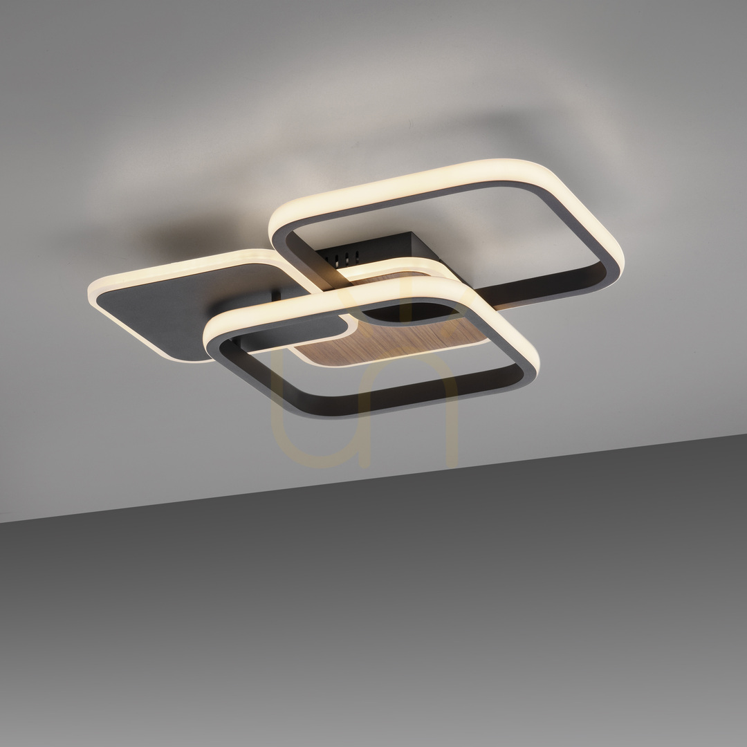 Utsikt SEVENT 14117-78 Taklampa, träfinish, 1xLED SEVENT 14117-78 Taklampa, träfinish, 1xLED