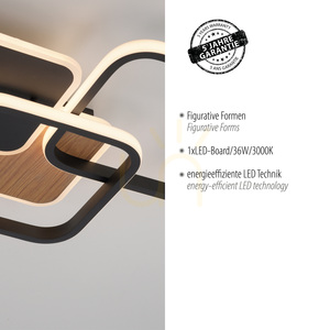 SEVENT 14117-78 Taklampa, träfinish, 1xLED 4 SEVENT 14117-78 Taklampa, träfinish, 1xLED small 4