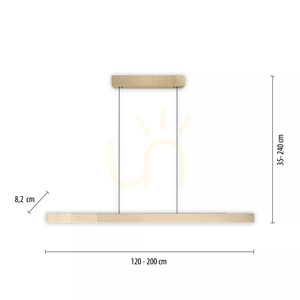 PURE-MOTO-RISE 2545-60 Guld 3xLED-pendellampa small 22