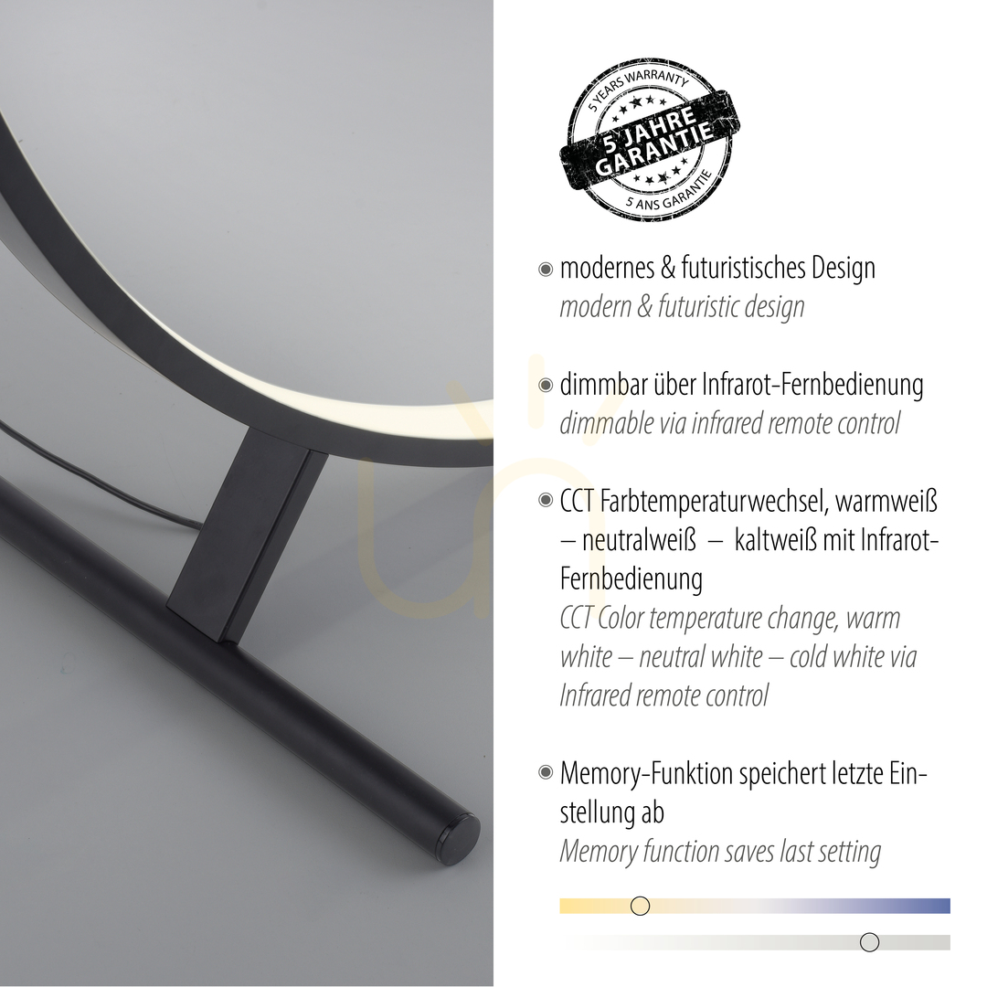 Visa HULA 320-18 golvlampa, svart, 1xLED HULA 320-18 golvlampa, svart, 1xLED